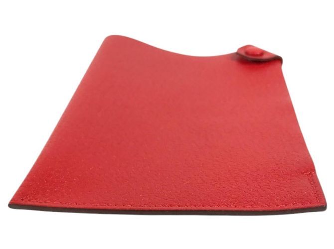 Hermès Funda de Pasaporte Hermes Tarmac PM Roja - vista 5