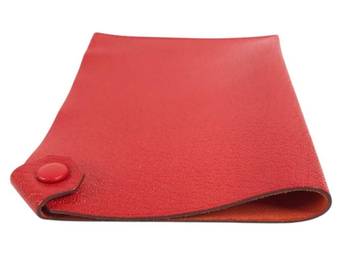 Hermès Funda de Pasaporte Hermes Tarmac PM Roja - vista 6