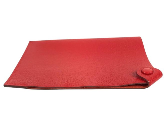 Hermès Funda de Pasaporte Hermes Tarmac PM Roja - vista 7