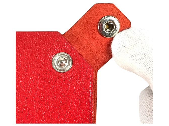 Hermès Funda de Pasaporte Hermes Tarmac PM Roja - vista 9