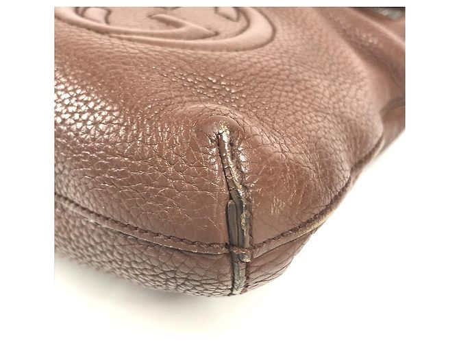Bolsa de Ombro Gucci Interlocking G Logo Marrom - vista 6