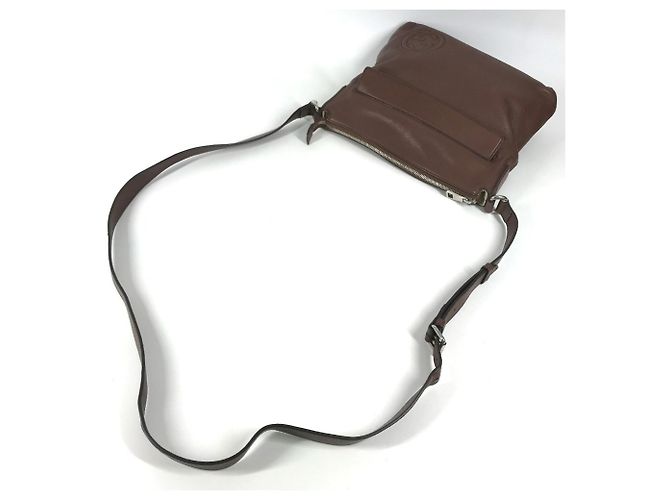 Bolsa de Ombro Gucci Interlocking G Logo Marrom - vista 8