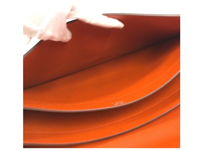 Hermès Hermes Sac à Dépêches 38 Briefcase Naranja - vista 15