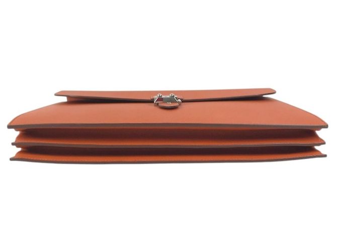 Hermès Hermes Sac à Dépêches 38 Briefcase Naranja - vista 5