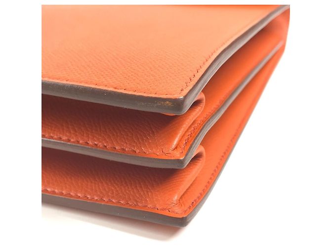 Hermès Hermes Sac à Dépêches 38 Briefcase Naranja - vista 6
