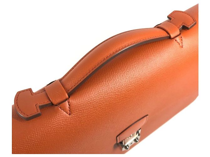 Hermès Hermes Sac à Dépêches 38 Briefcase Naranja - vista 8
