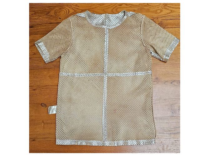 Diesel Black Gold Top Metallizzato Traforato Metallico - vista 6