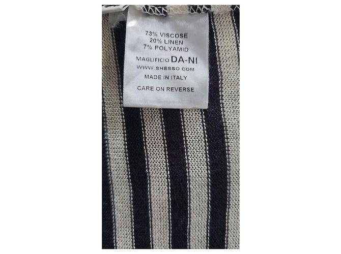 Autre Marque SHE IS SO Vestido Midi a Rayas Negro Blanco - vista 5