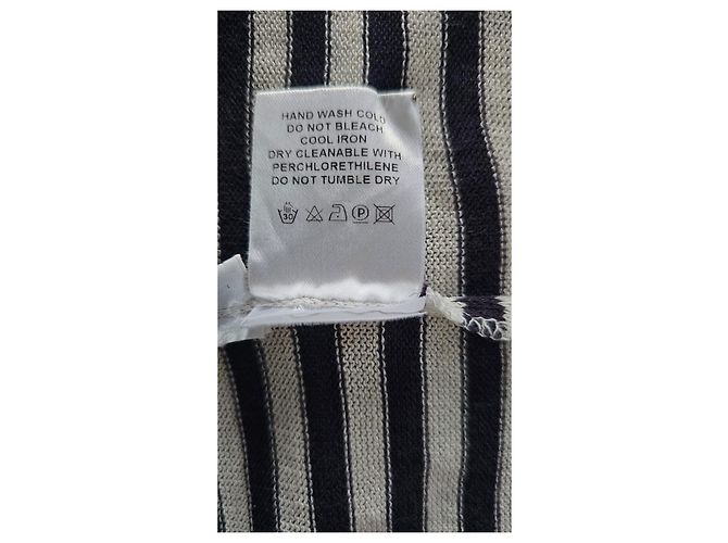 Autre Marque SHE IS SO Vestido Midi a Rayas Negro Blanco - vista 6