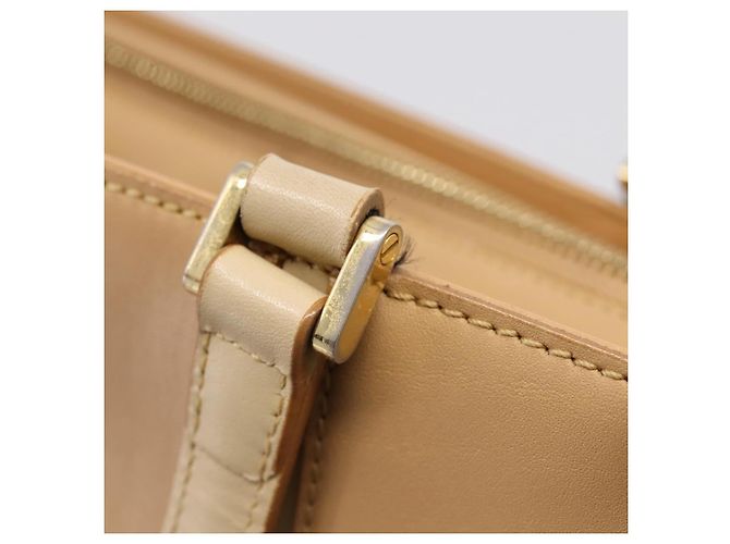 Borsa a mano BURBERRY in pelle Beige Gold Auth ep15977 D'oro - vista 10