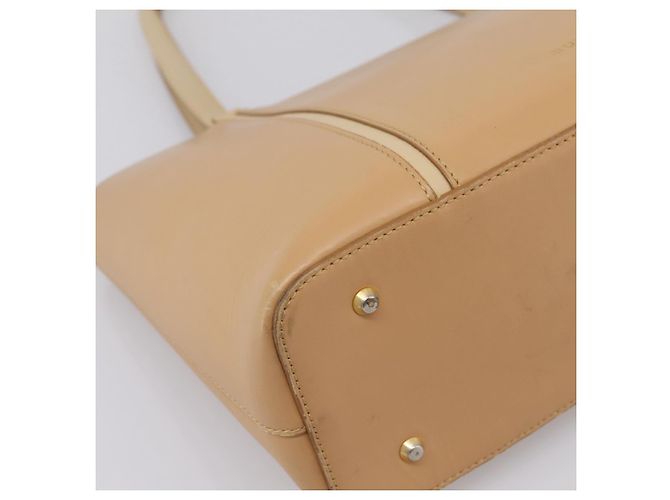 Borsa a mano BURBERRY in pelle Beige Gold Auth ep15977 D'oro - vista 16