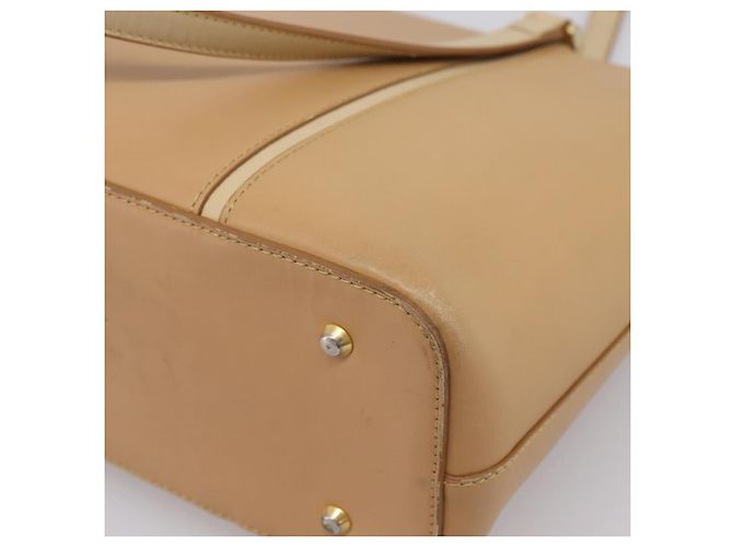 Borsa a mano BURBERRY in pelle Beige Gold Auth ep15977 D'oro - vista 17