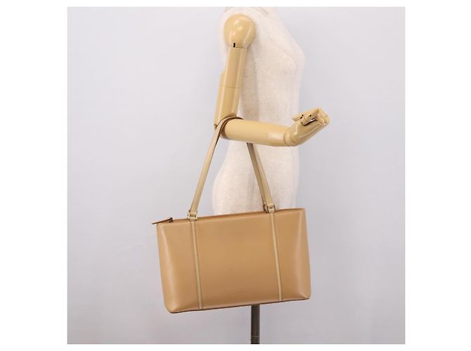 Borsa a mano BURBERRY in pelle Beige Gold Auth ep15977 D'oro - vista 26