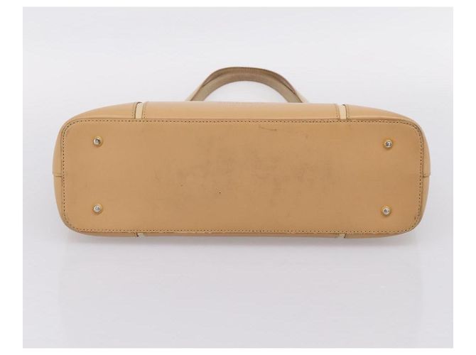 Borsa a mano BURBERRY in pelle Beige Gold Auth ep15977 D'oro - vista 5