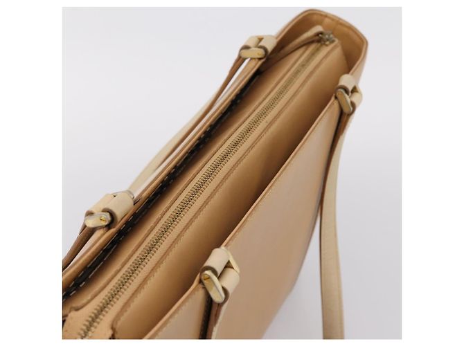 Borsa a mano BURBERRY in pelle Beige Gold Auth ep15977 D'oro - vista 6