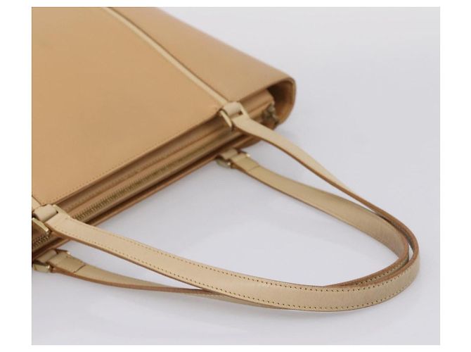 Borsa a mano BURBERRY in pelle Beige Gold Auth ep15977 D'oro - vista 7