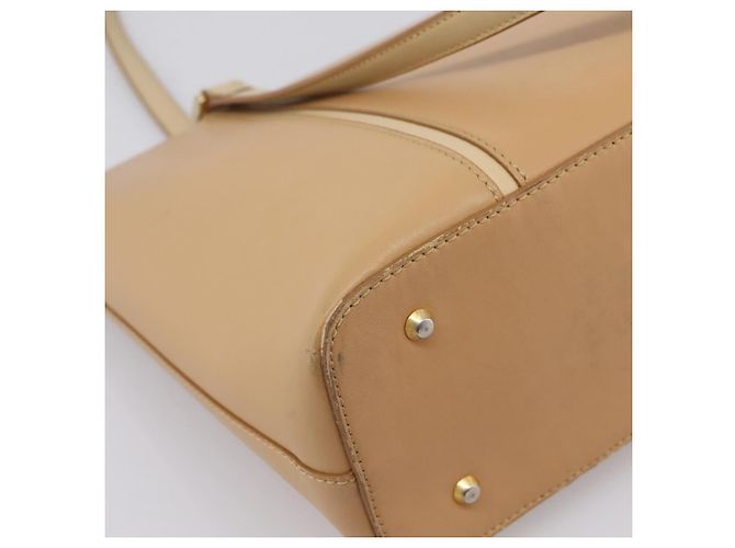 Borsa a mano BURBERRY in pelle Beige Gold Auth ep15977 D'oro - vista 9