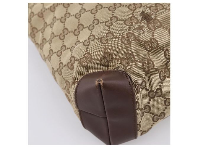 Borsa Tote GUCCI GG Canvas Beige Silver 019 0402 Auth ep15996 Argento - vista 17