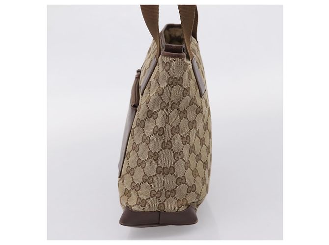 Borsa Tote GUCCI GG Canvas Beige Silver 019 0402 Auth ep15996 Argento - vista 4