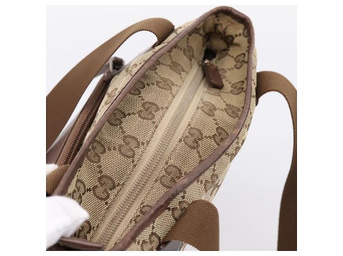 Borsa Tote GUCCI GG Canvas Beige Silver 019 0402 Auth ep15996 Argento - vista 6