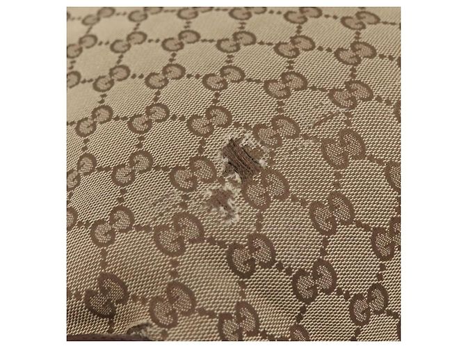 Borsa Tote GUCCI GG Canvas Beige Silver 019 0402 Auth ep15996 Argento - vista 9