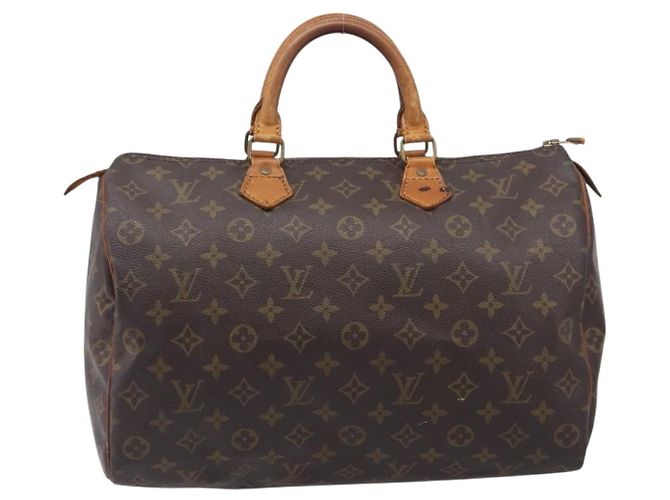 Borsa a mano LOUIS VUITTON Monogram Speedy 35 M41524 LV Auth 201481 Monogramma - vista 13