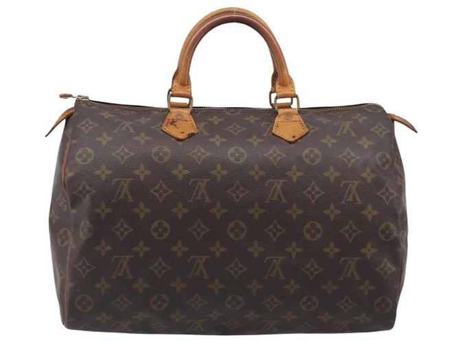 Borsa a mano LOUIS VUITTON Monogram Speedy 35 M41524 LV Auth 201481 Monogramma - vista 2
