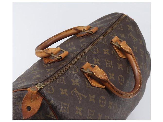 Borsa a mano LOUIS VUITTON Monogram Speedy 35 M41524 LV Auth 201481 Monogramma - vista 6