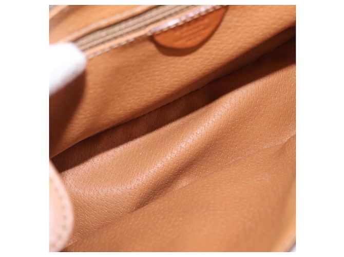 Céline Borsa a tracolla CELINE Macadam PVC Marrone Tono Oro Auth mr3037A - vista 11