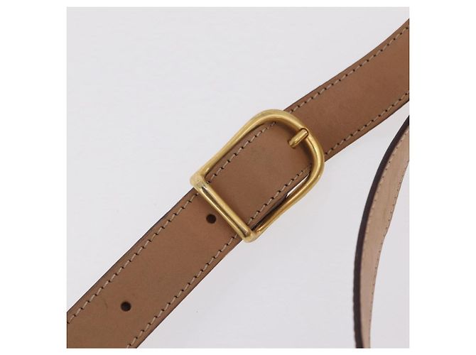 Céline Borsa a tracolla CELINE Macadam PVC Marrone Tono Oro Auth mr3037A - vista 16