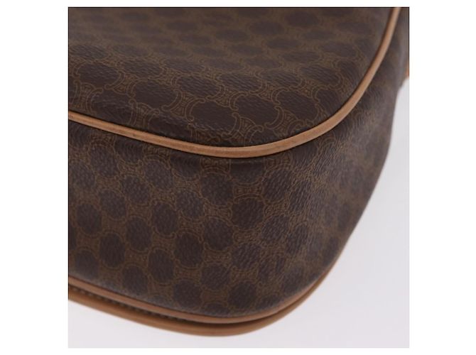 Céline Borsa a tracolla CELINE Macadam PVC Marrone Tono Oro Auth mr3037A - vista 21