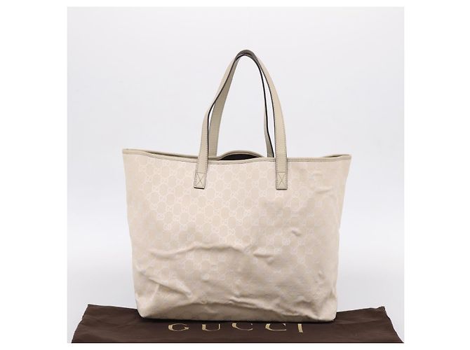 Borsa Tote GUCCI GG Canvas Outlet Beige 257245 Auth mr2947A - vista 12