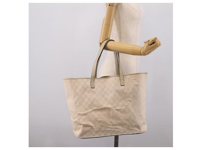 Borsa Tote GUCCI GG Canvas Outlet Beige 257245 Auth mr2947A - vista 22