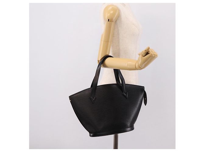 Borsa Shopping LOUIS VUITTON Epi Saint Jacques Nera M52272 LV Auth ep16273 Nero - vista 22