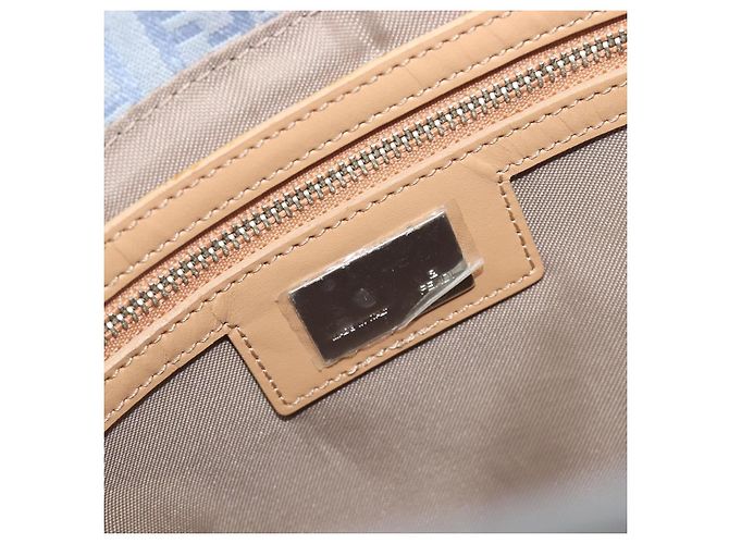 FENDI Zucchino Canvas Tote Bag Hellblau Silber 8BH079 Auth bs37243 - Ansicht 18