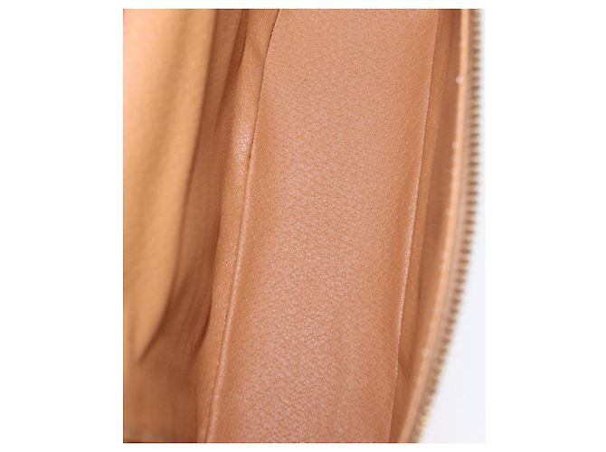 Céline Necessaire per cosmetici CELINE Macadam Vanity PVC Brown Gold Tone Auth ki6895M Marrone - vista 10