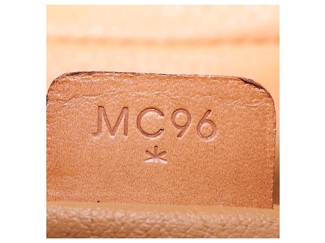 Céline Necessaire per cosmetici CELINE Macadam Vanity PVC Brown Gold Tone Auth ki6895M Marrone - vista 11