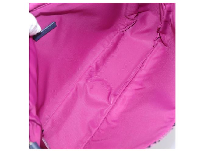 Borsa a tracolla per bambini GUCCI GG Canvas Rosa Argento Auth mr2971A - vista 10