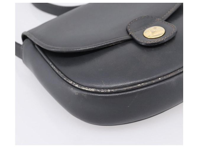 Céline Bolsa de Ombro CELINE em Couro Cinza e Ouro Auth ka6378 Marrom Dourado - vista 15