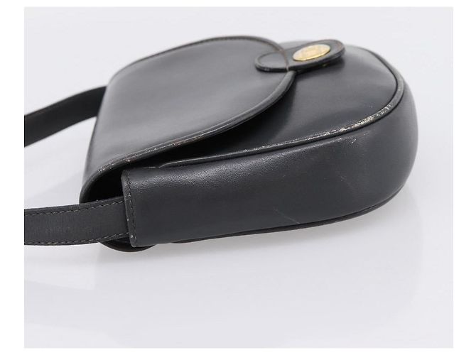 Céline Bolsa de Ombro CELINE em Couro Cinza e Ouro Auth ka6378 Marrom Dourado - vista 3