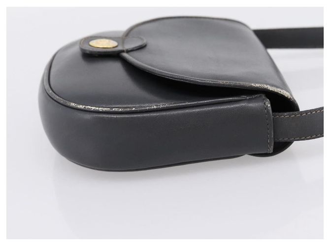 Céline Bolsa de Ombro CELINE em Couro Cinza e Ouro Auth ka6378 Marrom Dourado - vista 4