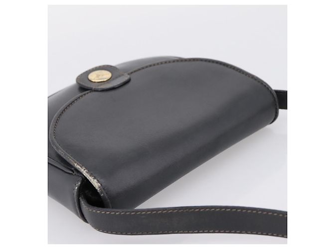 Céline Bolsa de Ombro CELINE em Couro Cinza e Ouro Auth ka6378 Marrom Dourado - vista 6