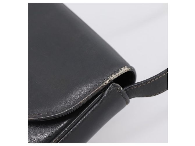 Céline Bolsa de Ombro CELINE em Couro Cinza e Ouro Auth ka6378 Marrom Dourado - vista 7