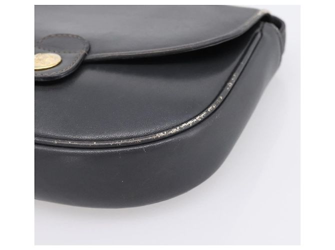 Céline Bolsa de Ombro CELINE em Couro Cinza e Ouro Auth ka6378 Marrom Dourado - vista 9
