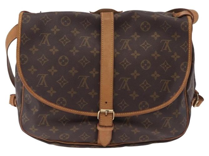Borsa a tracolla LOUIS VUITTON Monogram Saumur 35 M42254 LV Auth ka6403 Monogramma - vista 2