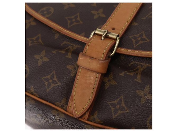 Borsa a tracolla LOUIS VUITTON Monogram Saumur 35 M42254 LV Auth ka6403 Monogramma - vista 22