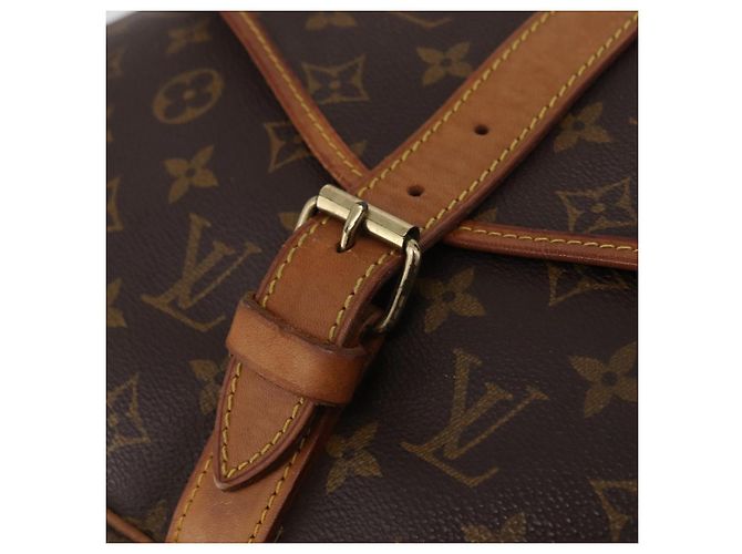 Borsa a tracolla LOUIS VUITTON Monogram Saumur 35 M42254 LV Auth ka6403 Monogramma - vista 23
