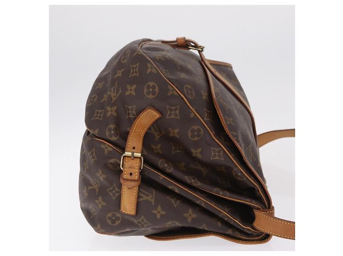 Borsa a tracolla LOUIS VUITTON Monogram Saumur 35 M42254 LV Auth ka6403 Monogramma - vista 3