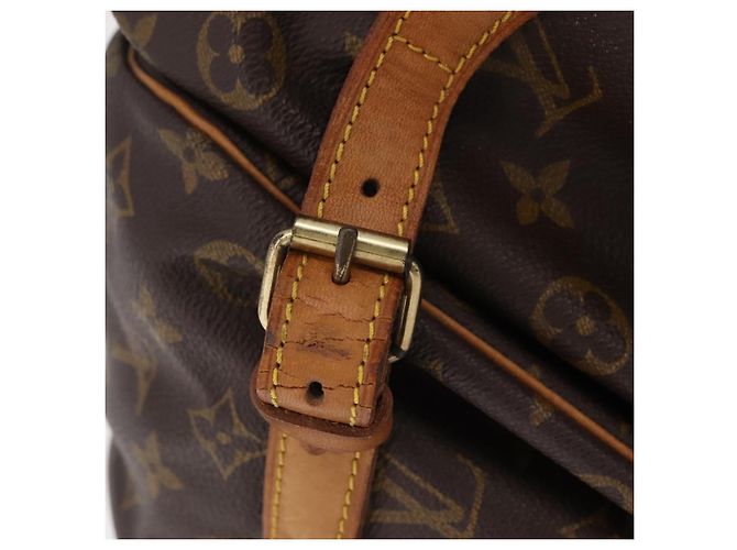 Borsa a tracolla LOUIS VUITTON Monogram Saumur 35 M42254 LV Auth ka6403 Monogramma - vista 4
