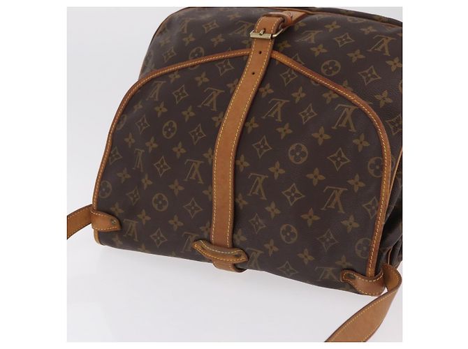 Borsa a tracolla LOUIS VUITTON Monogram Saumur 35 M42254 LV Auth ka6403 Monogramma - vista 8